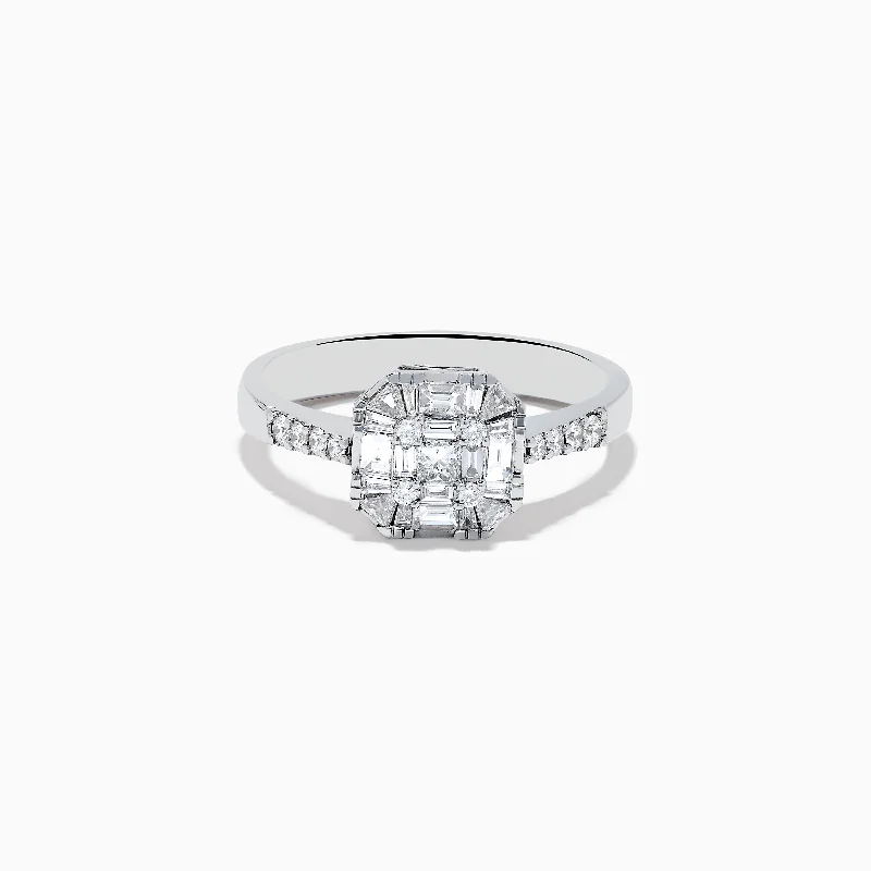 Jewelry Clearance Event – Stock Up Before It's Over Classique 14K White Gold Diamond Ring