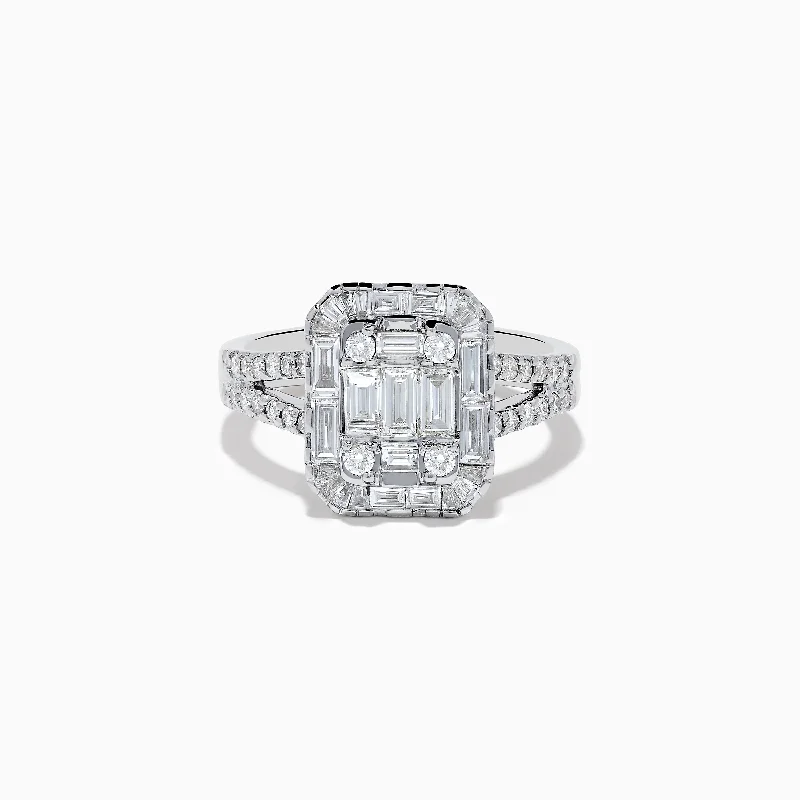 Handmade Pearl Jewelry For Timeless Elegance Classique 14K White Gold Diamond Ring