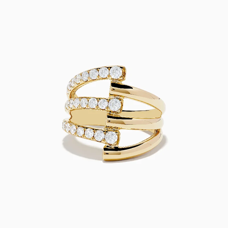 Don't Miss Out On Jaw-Dropping Jewelry Discounts D'Oro 14K Yellow Gold Diamond Ring