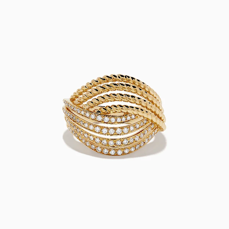 Jewelry Sale – Exclusive Styles At Lower Prices D'Oro 14K Yellow Gold Diamond Ring