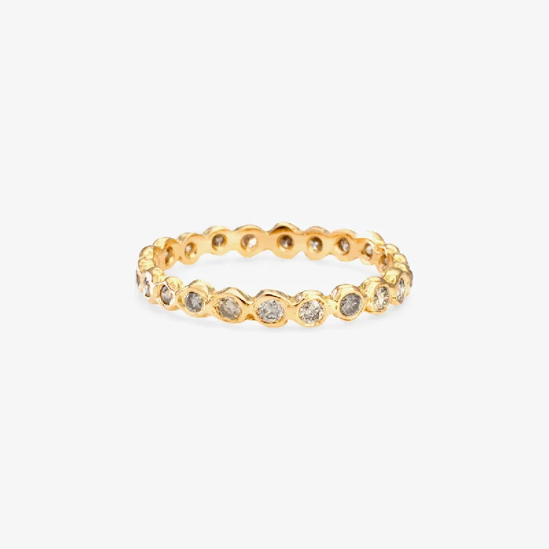 Limited Stock On Premium Jewelry At Low Prices R1101GY | Gray Diamond Circle Eternity Band