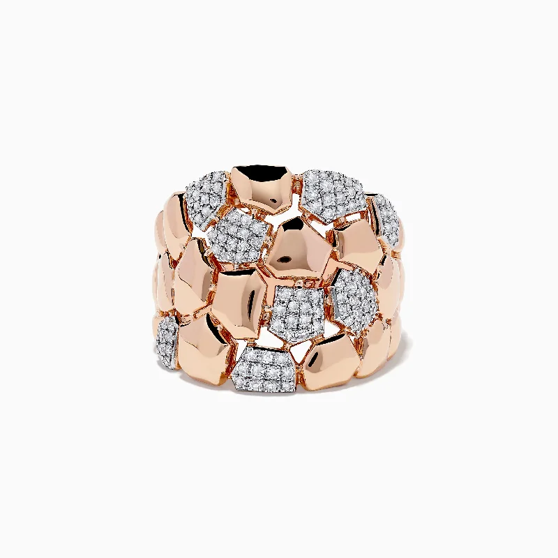 Make Every Moment Shine – Jewelry Discounts Available Pave Rose 14K White and Rose Gold Diamond Ring