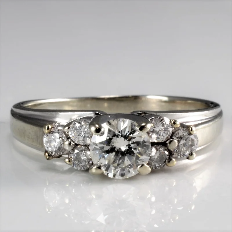 Jewelry Flash Sale – Stylish Designs At Unbeatable Rates Cluster Diamond Engagement Ring | 0.74 ctw, SZ 6.5 |