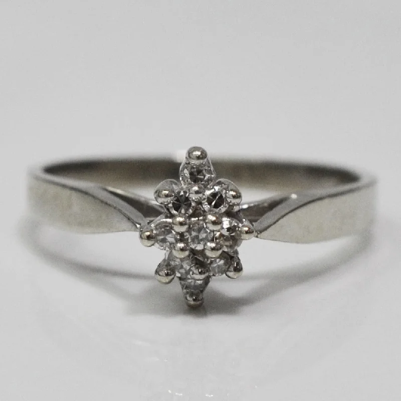 Shop Trending Jewelry With Exclusive Savings Marquise Shaped Tapered Cluster Ring | 0.05 ctw, SZ 5.25 |