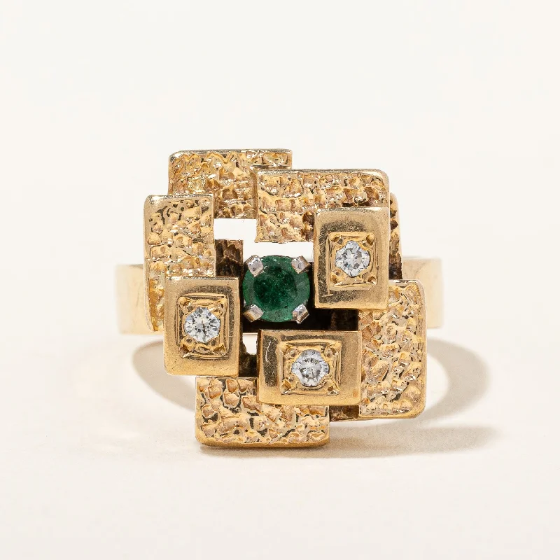 Accessorize For Less – Luxury Jewelry At Affordable Prices Vintage 1970s Emerald Cocktail Ring | 0.09 ct, SZ 5.5 |