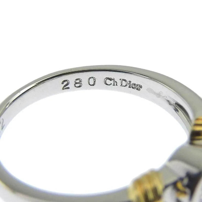 Exclusive Jewelry Bundles At Discounted Rates Christian Dior ring platinum Pt950 K18YG diamond 0.242ct 6.5