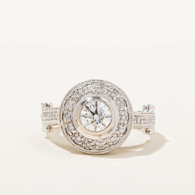 Luxury Jewelry Sale – Elegant Styles At Unbeatable Prices Bezel Set Milgrain Detailed Engagement Ring | 1.10 ctw, SZ 6.25 |