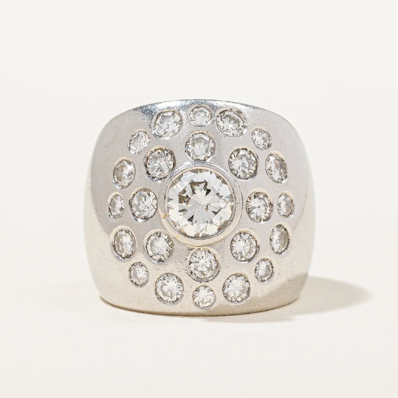 Special Offers On Handcrafted And Designer Jewelry Platinum Multi Diamond Cocktail Ring | 2.00 ctw, SZ 5 |