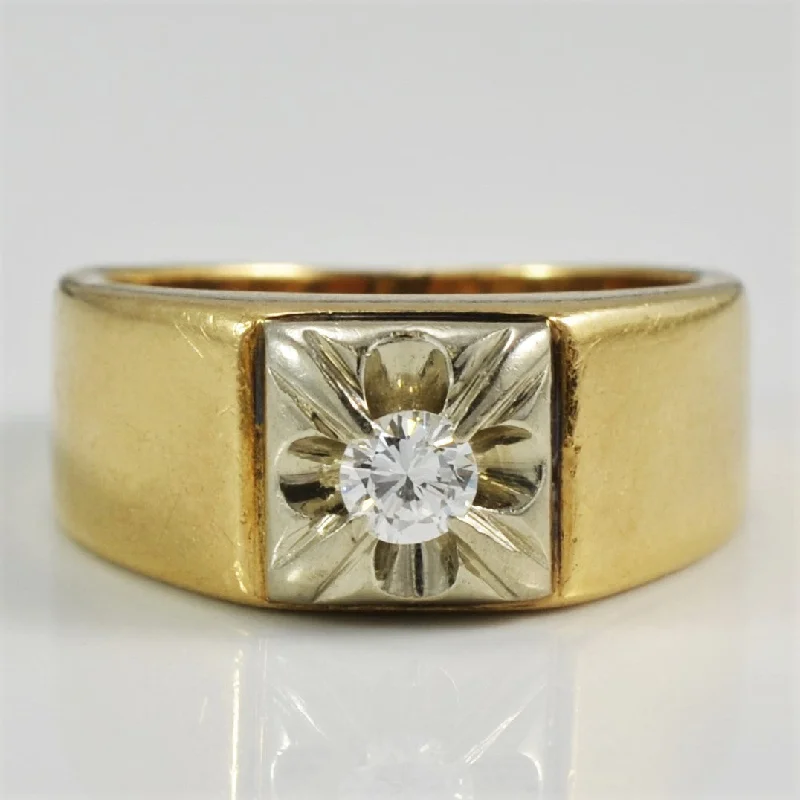Exclusive Jewelry Sale – Limited-Time Discounts Wide Solitaire Diamond Band | 0.17 ct, SZ 6 |