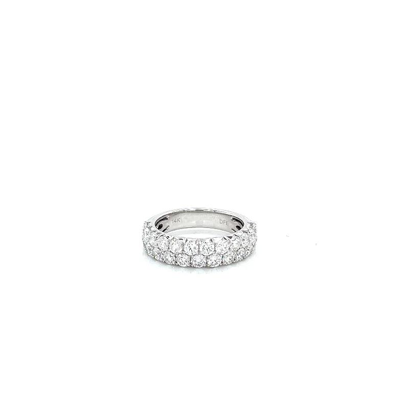 Elegant Jewelry, Exclusive Prices – Shop Now Round Diamond Half Anniversary Fashion Ring in 14K White Gold (2.00ctw)