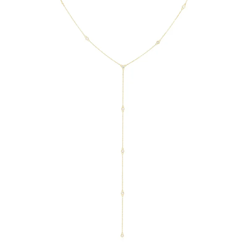 Timeless Beauty, Unbeatable Deals – Jewelry Sale On Diamond Station Lariat Necklace