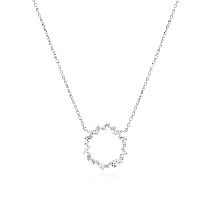 Best Jewelry Sale – Shop Exclusive Designs Now Fancy Shape Diamond Eternity Necklace