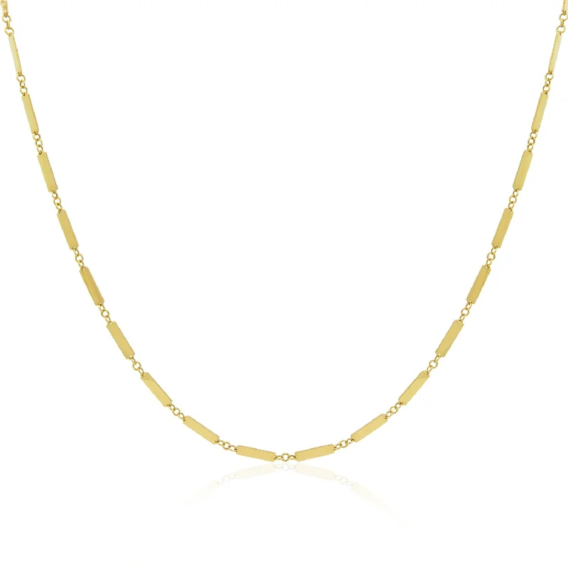 Jewelry Sale Alert – Shop Timeless Elegance Today Gold Link Bar Chain Necklace 18 inches