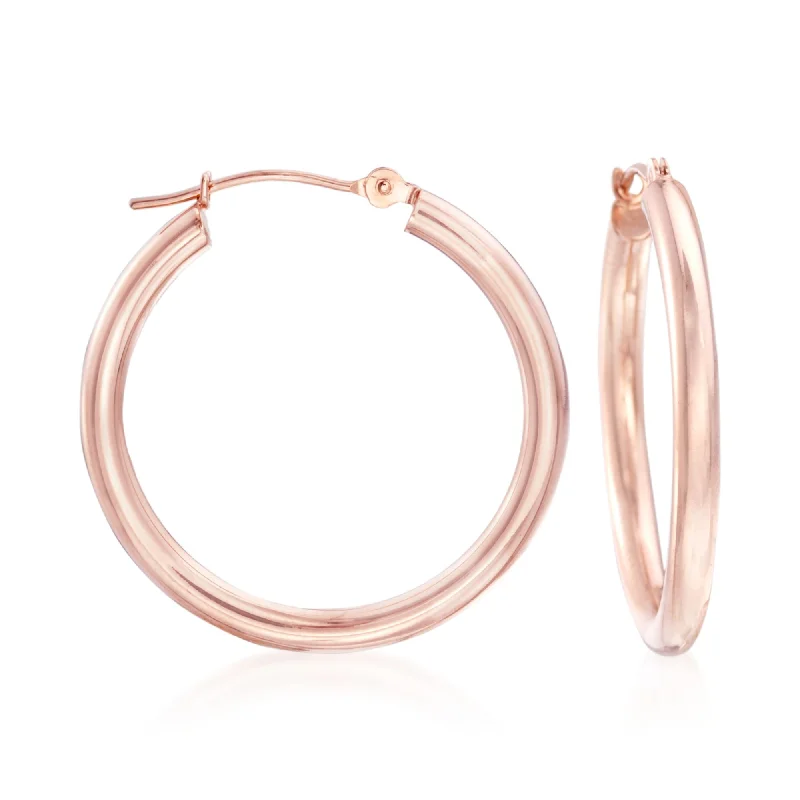 Once-A-Year Jewelry Sale – Grab Your Favorites Now Ross-Simons 2.5mm 14kt Rose Gold Hoop Earrings