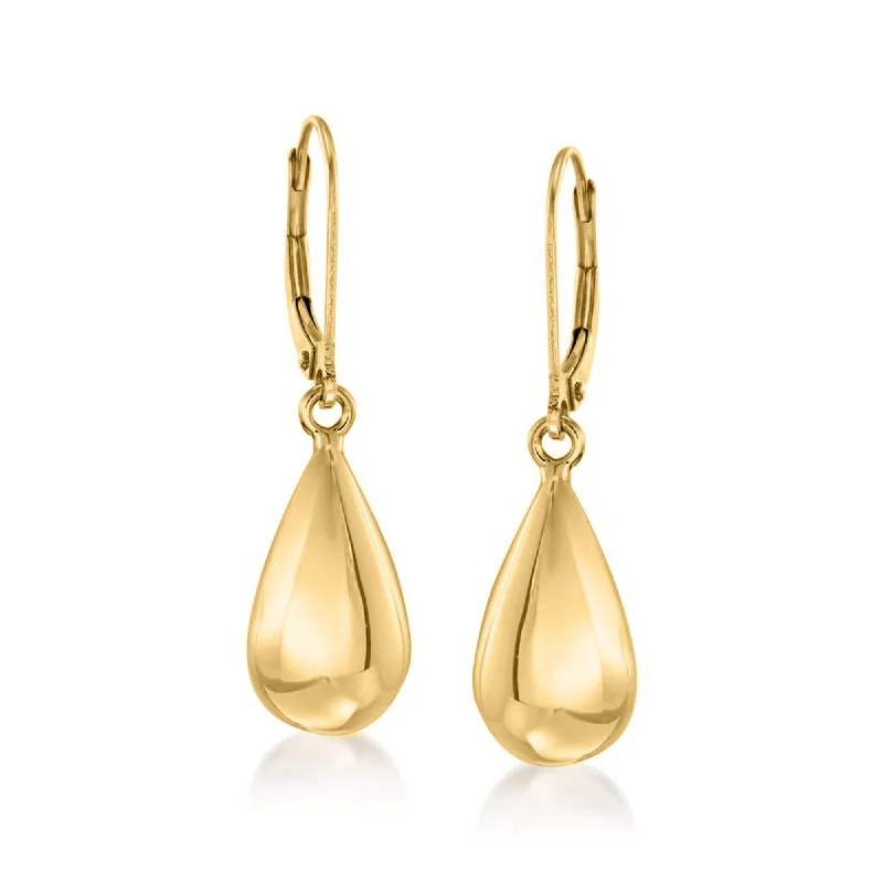 Elegant Jewelry At Unbeatable Offers – Shop Before It's Gone Ross-Simons Italian 18kt Yellow Gold Teardrop Earrings