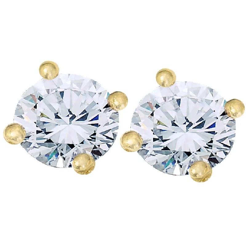 Shop Modern Jewelry Collections With Exclusive Discounts VVS 2 Ct 14k Yellow Gold Moissanite Screw Back Studs 6mm