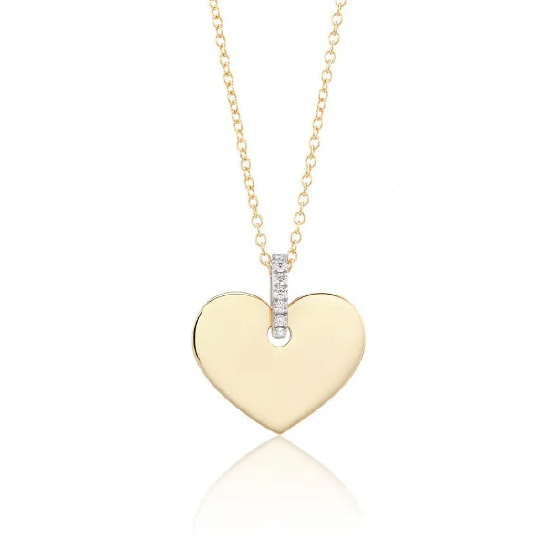 Seasonal Jewelry Clearance – Best Styles At The Lowest Prices Aurelia Demark 18K Gold Diamond Heart Pendant Necklace