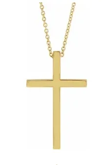 Limited-Stock Jewelry Sale – Once It's Gone, It's Gone Bremer Jewelry 14K Yellow Gold Cross Pendant