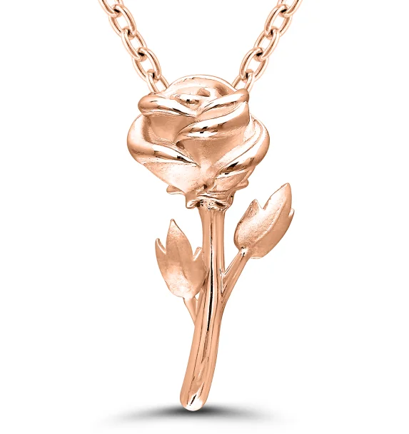 Adjustable Charm Bracelets For A Perfect Fit Bremer Jewelry 925 Rose Sterling Silver/Gold Plated  June Birth Flower "Rose" Necklace