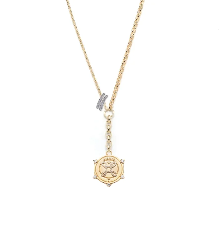 Everyday Jewelry Essentials Now On Sale Tenet : Medium Mixed Belcher Extension Necklace with Heart Slides