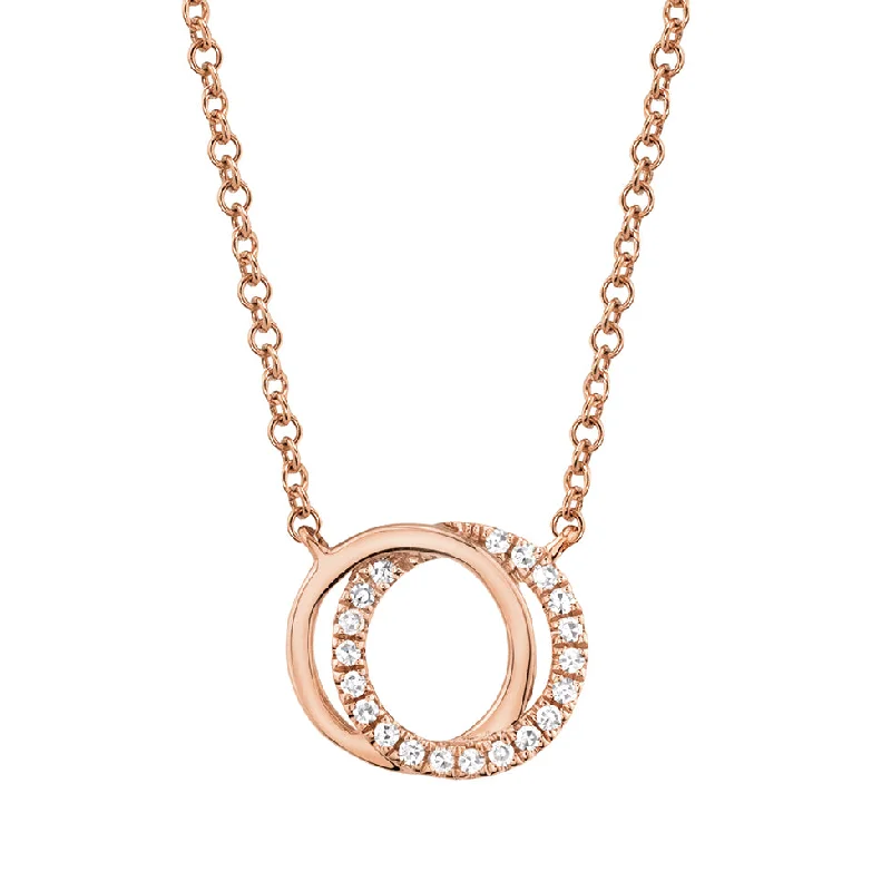 Flash Sale On Stunning Jewelry – Don't Miss Out You + Me Necklace with Diamonds in Rose Gold