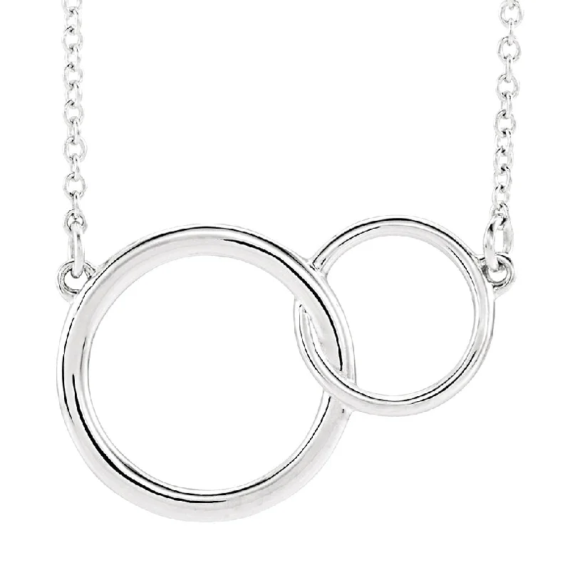 Clearance Sale On High-End Jewelry Collections You + Me Plain Necklace in White Gold