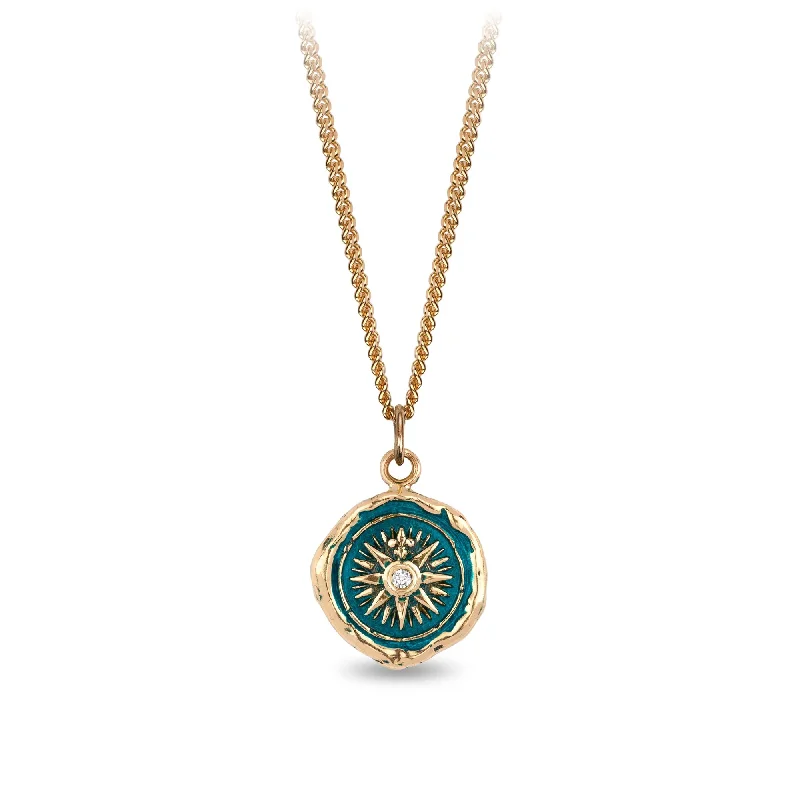 Trending Jewelry Styles Now At Limited-Time Discounts Direction 14K Gold Diamond Set Signature Talisman - True Colors