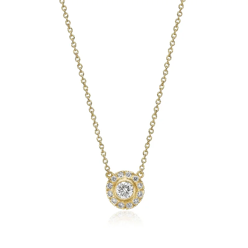 Limited-Stock Jewelry Sale – Once It's Gone, It's Gone Harmony Medium 18K Gold Necklace w. Diamonds