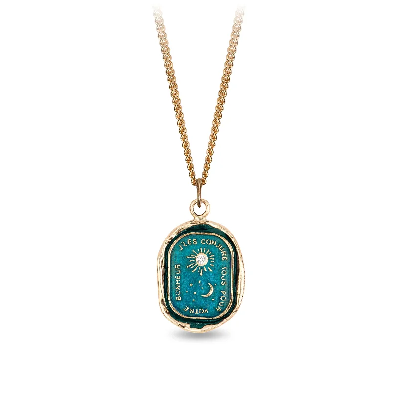 Fashion-Forward Jewelry At Incredible Prices Everything For You 14K Gold Diamond Set Signature Talisman - True Colors