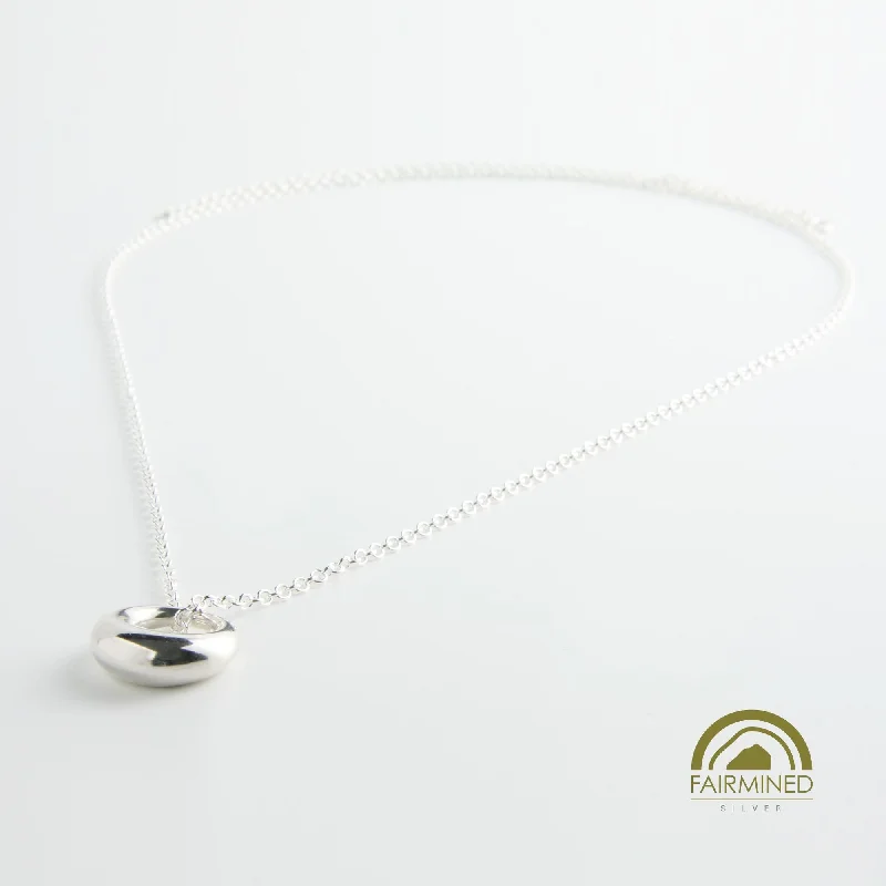 Chic And Stylish Jewelry At Exclusive Prices Minrl | Aura Large Charm Silver Pendant