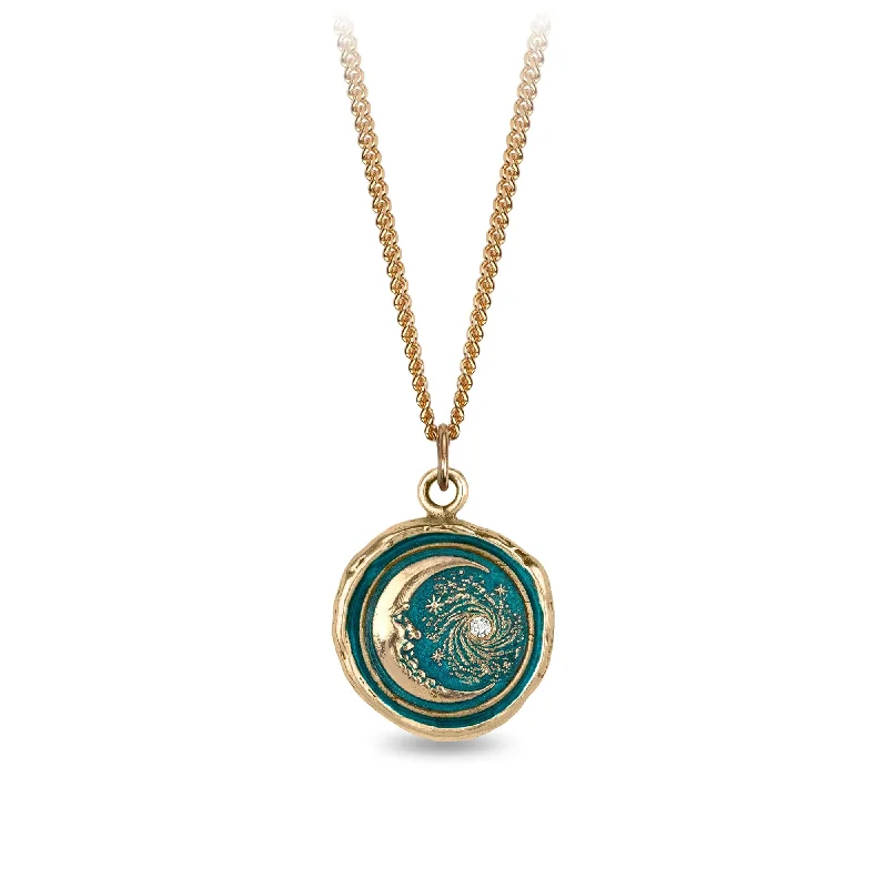 Seasonal Jewelry Deals – Elevate Your Style Trust The Universe 14K Gold Diamond Set Signature Talisman - True Colors