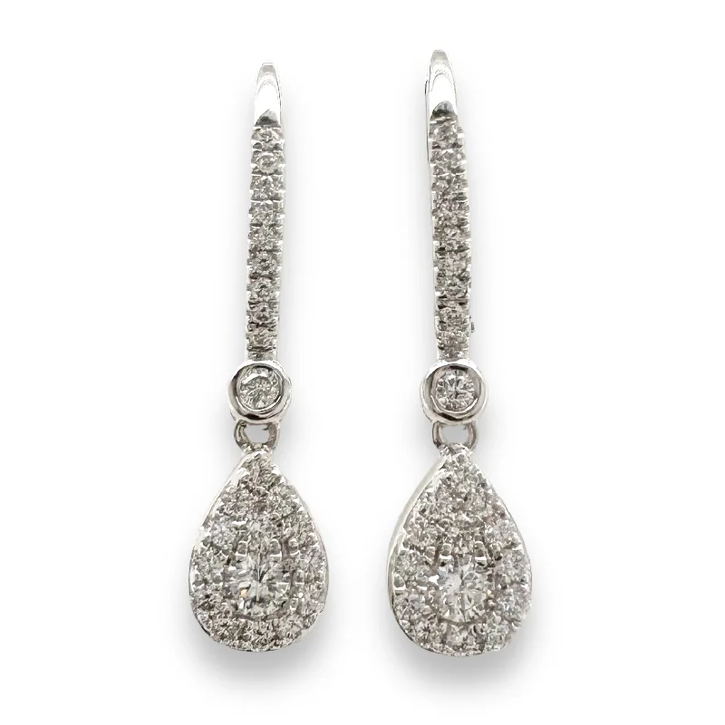 Unlock Unbeatable Jewelry Deals Before They’Re Gone 14K W Gold 0.54ctw Diamond Drop Earrings