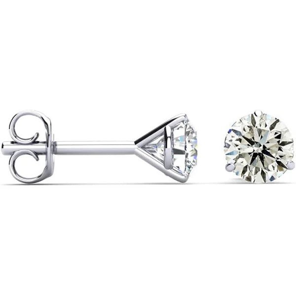 Upgrade Your Jewelry Collection For Less 14K W Gold 1.50ctw D-E/VVS2 Lab-Created Diamond Earrings