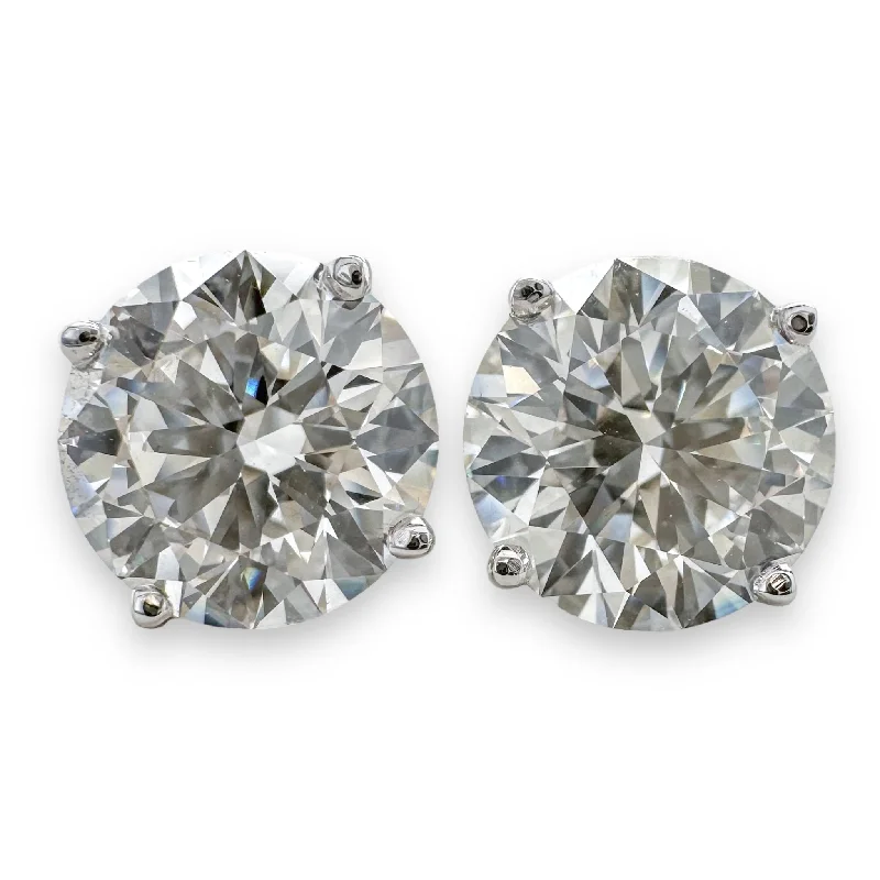 High-Quality Gemstone Jewelry For Special Occasions 14K W Gold 4.10ctw F/VSI1 Lab-Created Diamond Earrings