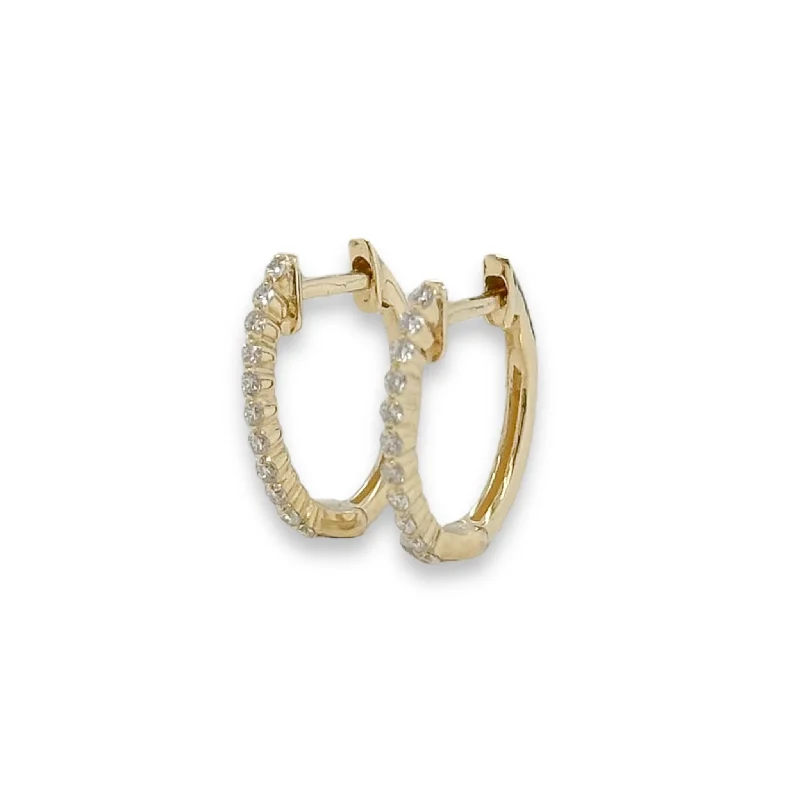 Special Jewelry Deals – Upgrade Your Collection 14K Y Gold 0.17ctw Diamond Hoop Earrings