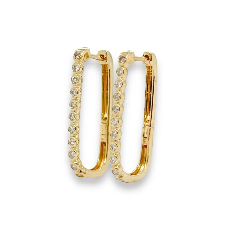 Personalized Jewelry Sale – Meaningful Gifts At Great Prices 14K Y Gold 0.25cttw H/SI2 Diamond Hoop Earrings