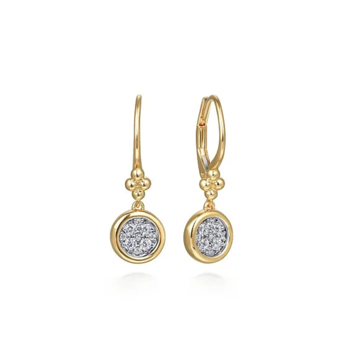 Jewelry Flash Sale – Stylish Designs At Unbeatable Rates 14K Y Gold 0.30ctw Lever back Cluster Diamond Earrings