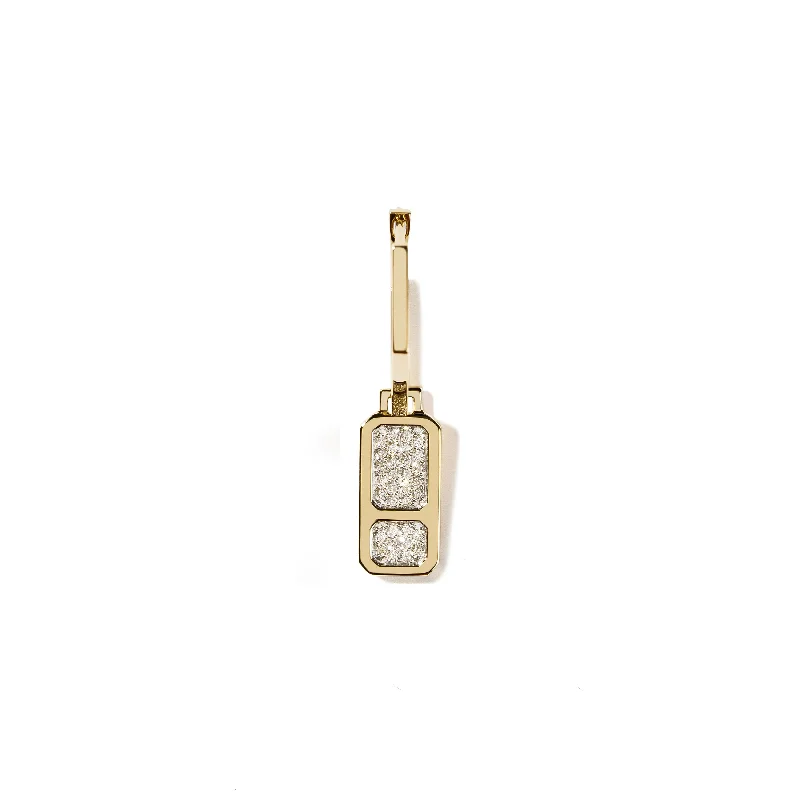 Dazzle In Elegance With Our Biggest Jewelry Sale DNA Mini Full Diamond Single Earring