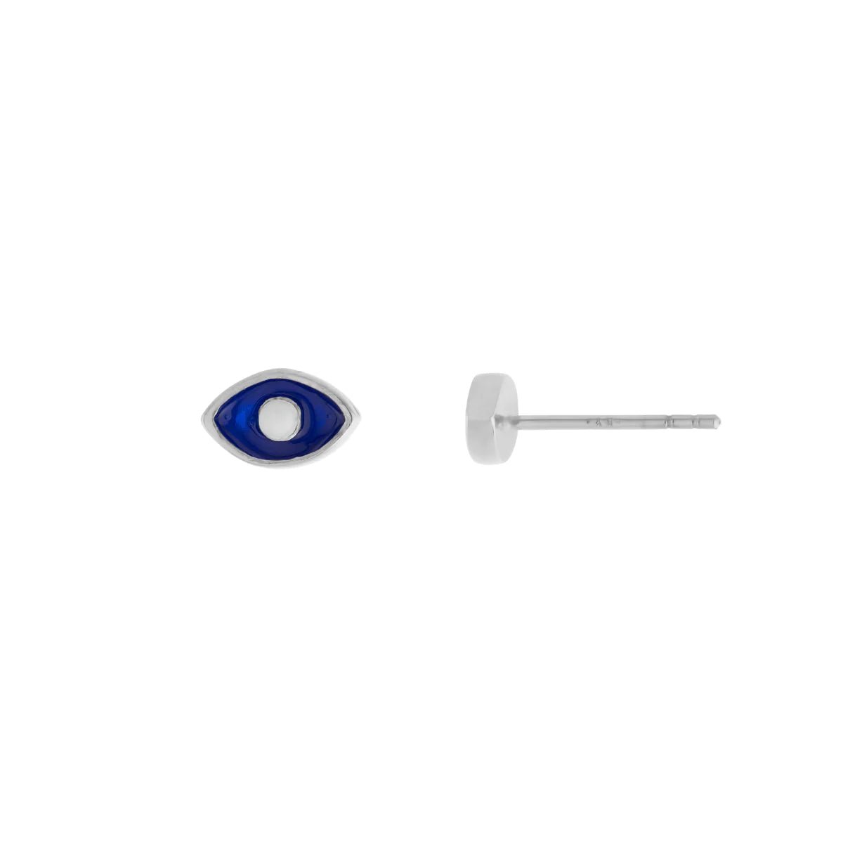 Limited-Time Jewelry Discounts – Shine Without The Splurge SS Blue Enamel Guardian Eye Earrings