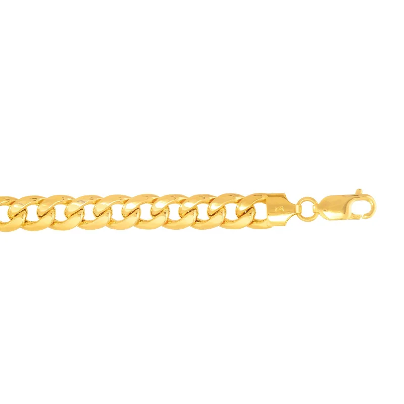 Personalized Jewelry Sale – Meaningful Gifts At Great Prices 14kt 22 inches Yellow Gold 7.8mm Light Miami Cuban Link Necklace Lobster Clasp