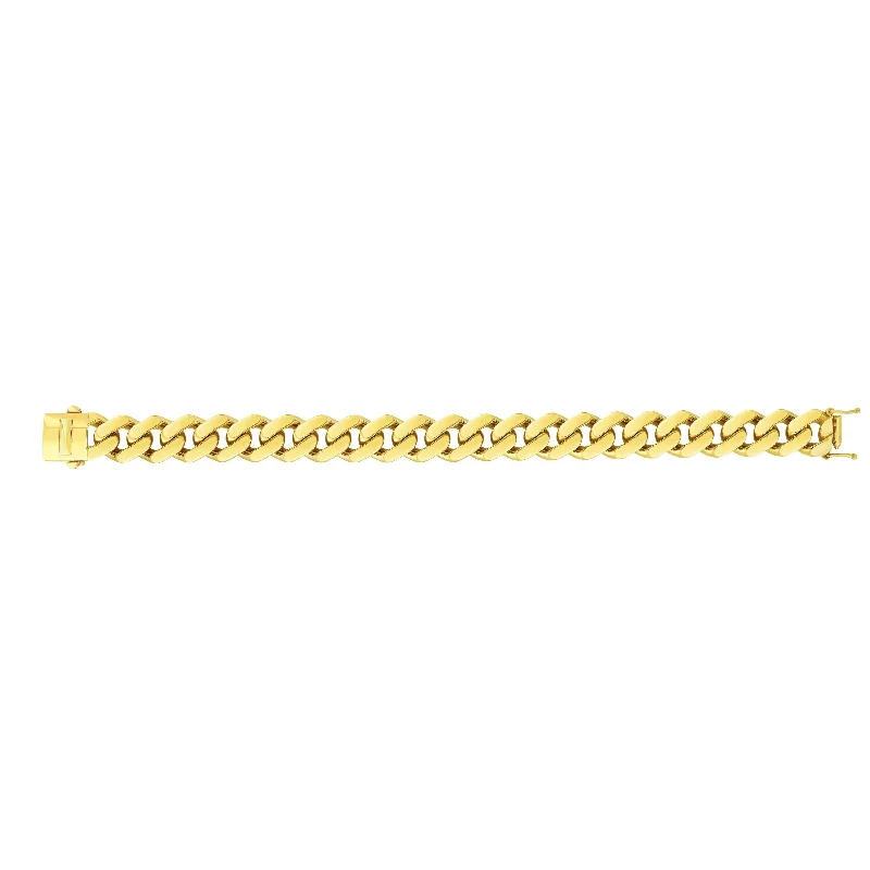 Discounted Jewelry For A Glamorous Look 14kt Gold 24 inches Yellow Finish 13.5mm Polished Curb Link Chain with Box with Both Side Push Clasp