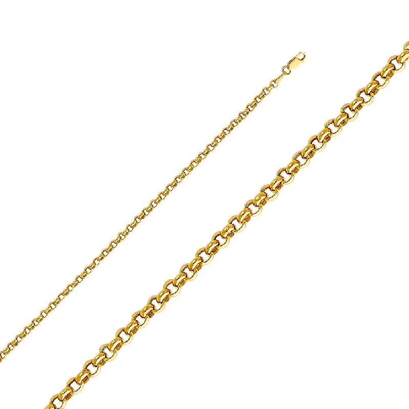 Huge Markdowns On Premium Jewelry Styles 3.8mm Hallow Classic & Angles Rolo Bracelet