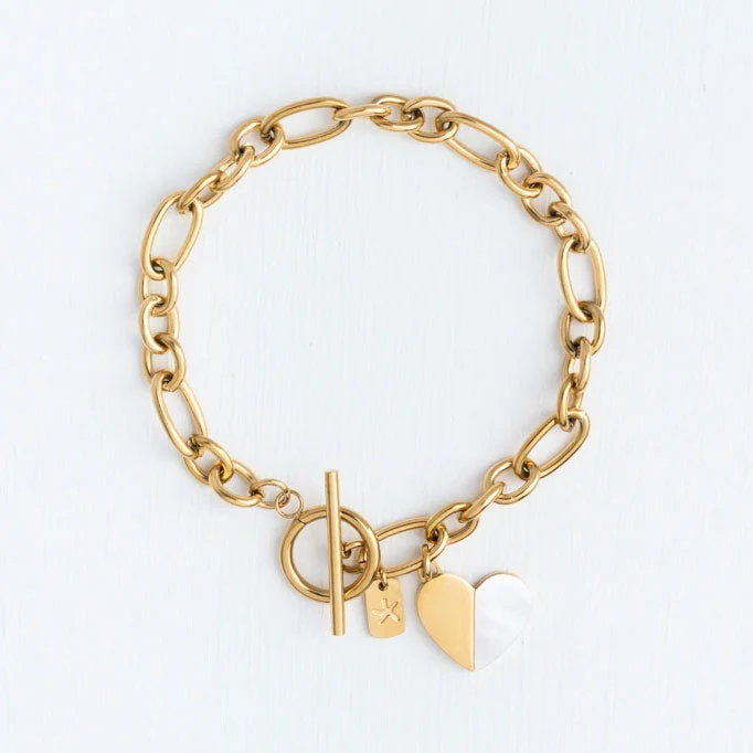 Jewelry Sale Alert – Shop Timeless Elegance Today Linked Together "Hope" Bracelet - Gold, China