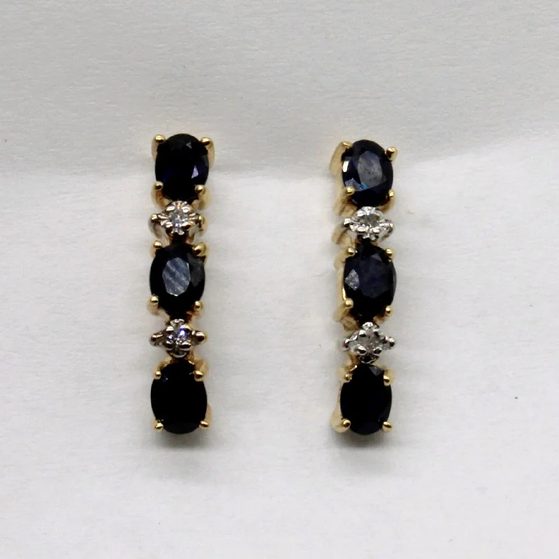 The Perfect Jewelry Piece At The Perfect Price Sapphire & Diamond Earrings | 1.32ctw, 0.02ctw |